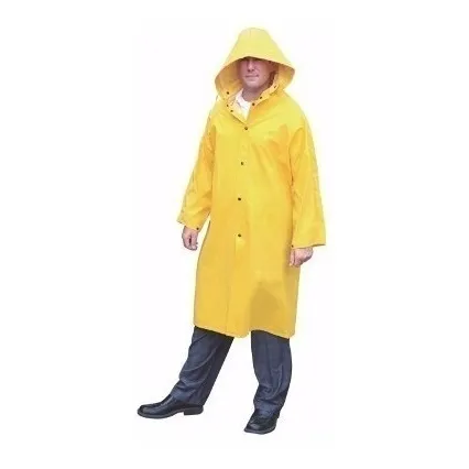 Impermeable Bata C/capucha 49  Largo 0.30mm Espesor