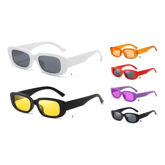 Lentes De Sol Dama Cuadrados Moda Aesthetic 
