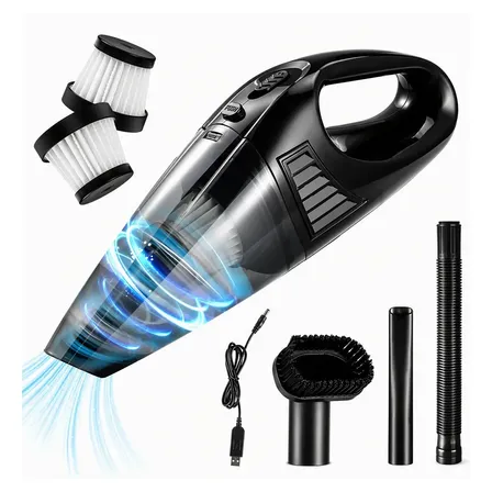 Aspirador Soprador Portatil Aspirador Automotivo Aspirador de Pó Acrensly 6000 KPa Recarregável por USB Portátil de Mão 2 em 1 e 2 Litros de Capacidade com Filtro Hepa