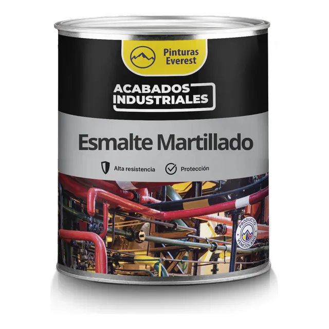 Pintura Martillada Industrial Galon, Plata Azul Verde Negro 