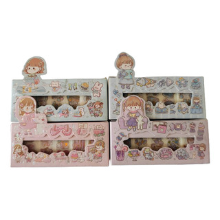 24 Washi Tape - 4 Cajas Mixto Washi Tape Kawaii Journal Variado Figuras 24 Washi Tape - 4 Cajas Mixto Washi Tape Kawaii Journal Variado Figuras