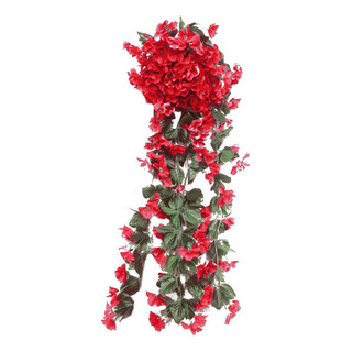 [ Guirnalda De Pared Artificial Violeta Con Flores Colgantes [ Guirnalda De Pared Artificial Violeta Con Flores Colgantes