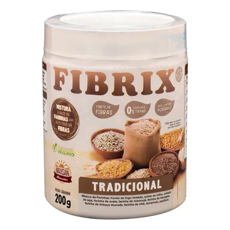 Suplemento de Fibras Maxsan Fibrix para Saúde Intestinal Vegano 200g