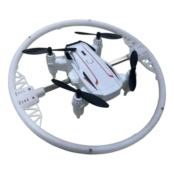 Mini Drone Stunt Cuadricoptero Para Niños Con Aro De Luz Rgb