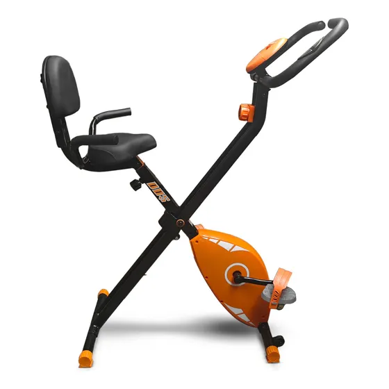 Bicicleta Ergométrica Dobrável Vertical De Exercícios Mbx Fitness Cor Laranja