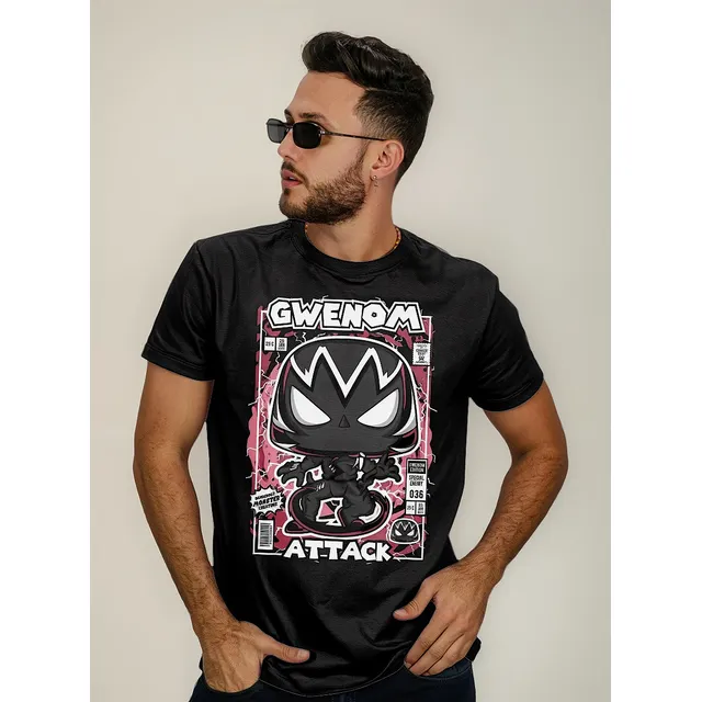 Remera Spider Gwen Funko Venom Cómic Marvel Premium