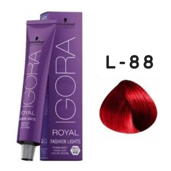 Tinte Professional Igora Royal 60ml L-88 Rojo Intenso 