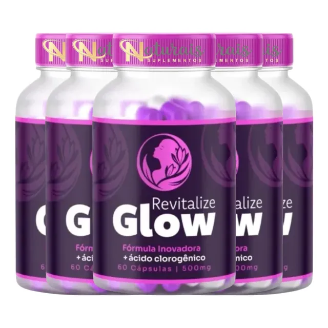 Kit 5 Revitalize Glow Original 60 Cáps - Vendedor Oficial