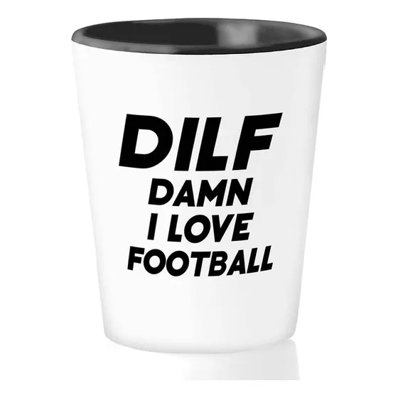 Divertido Acronimo 1.5 Onza  Dmn I Love Football Soccer Mom