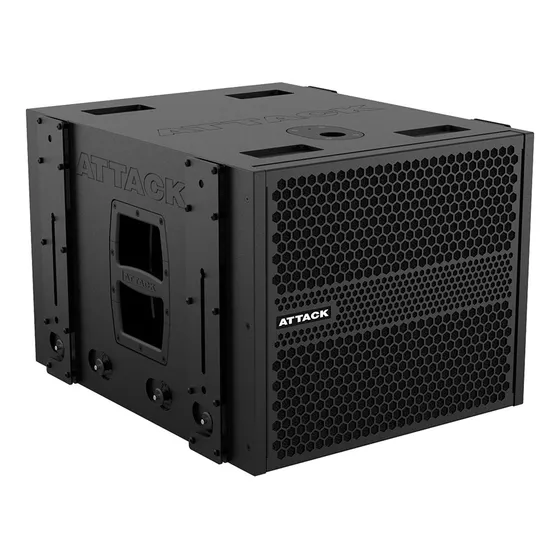 Caixa Subwoofer Ativo Attack S112d - 12'' Preto