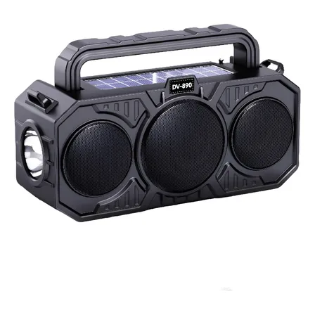 Bocina Bluetooth Grande Portatil Altavoz Con Linterna Radio Bocina Inalambrica Portatil Bluethooth Bocina Amplificada... Negro