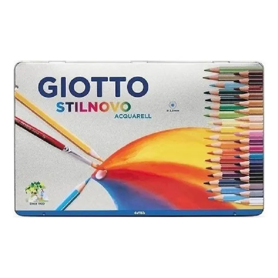 Lapices Giotto Stilnovo Acquarell Acuarelables Lata X 36 Trazo Acuarelables X36