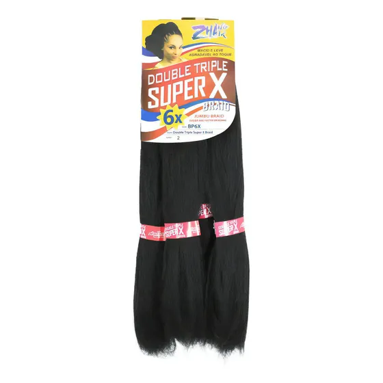 Cabelo Jumbão Hiper Super X Jumbo 400g Box Braid Tranças Cor Castanho Escuro (2