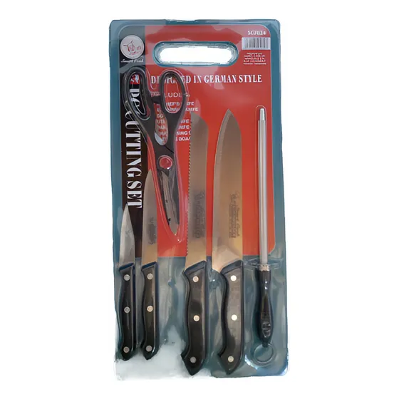 Juego De Cuchillos Smart Cook  Acero Inoxidable 7 Piezas 