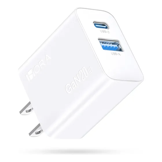 Cargador 20w Carga Rápida Dual Salida Usb A+c 1hora Gar161