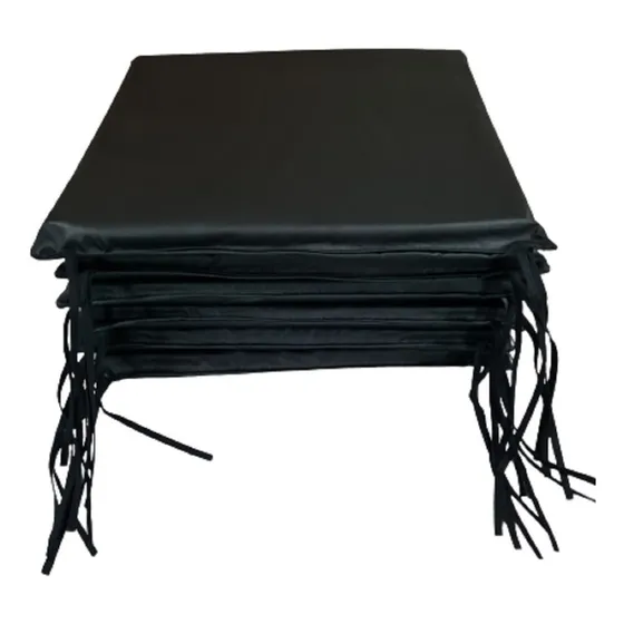 Cubresillas Ecocuero Almohadon Silla 40x40 3cm A/lados X4