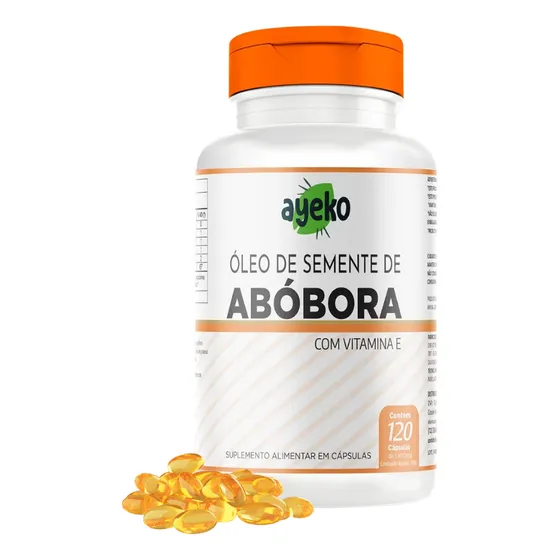 Óleo De Semente De Abóbora + Vitamina E 120caps