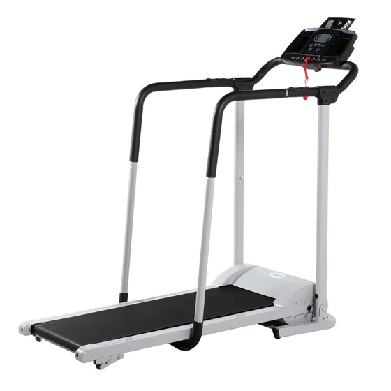 Caminadora Electrica Barandas De Seguridad Removibles Plegable Potencia 2 Hp Pantalla Digital Velocidad 12 Km/h 12 Programas 3 Niveles De Inclinacion Manual Peso Soportado 110 Kg Cinta Para Correr