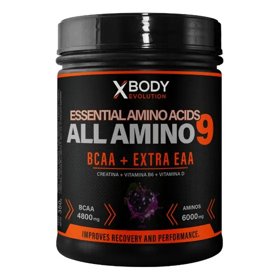 All Amino 9 Bcaa + Aminos Esenciales 350 Grs Xbody Evolution