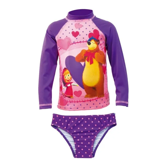 Conjunto De Trajes De Baño Para Niñas -  Masha Y El Oso