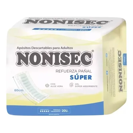 Nonisec Adultos Refuerza Pañal Super Máxima absorción x20