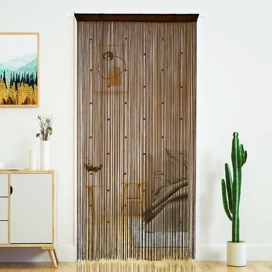 Cortinas De Puerta Tiras De Cuentas Densas Para Entradas Y V