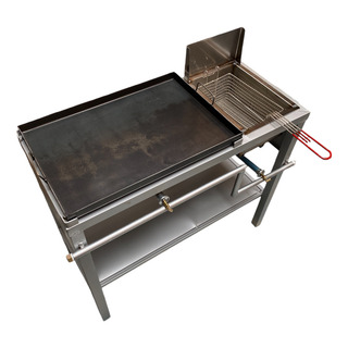 Comal De 60x40 Cm Liso Con Freidora Comal De 60x40 Cm Liso Con Freidora
