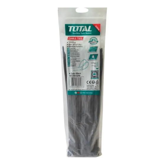 Tirra Tirraje Amarre Plástico 4.8mm X 300mm