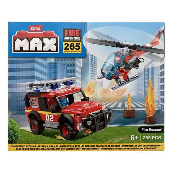 Bloques Max City Box Fire Rescue 265 Piezas