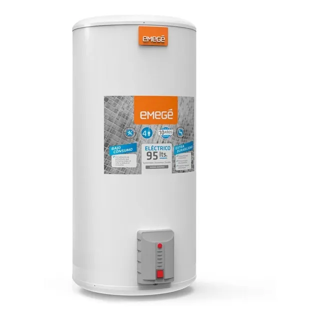 Termotanque Emege Electrico 95 Litros Carga Inferior 1500w Color Blanco