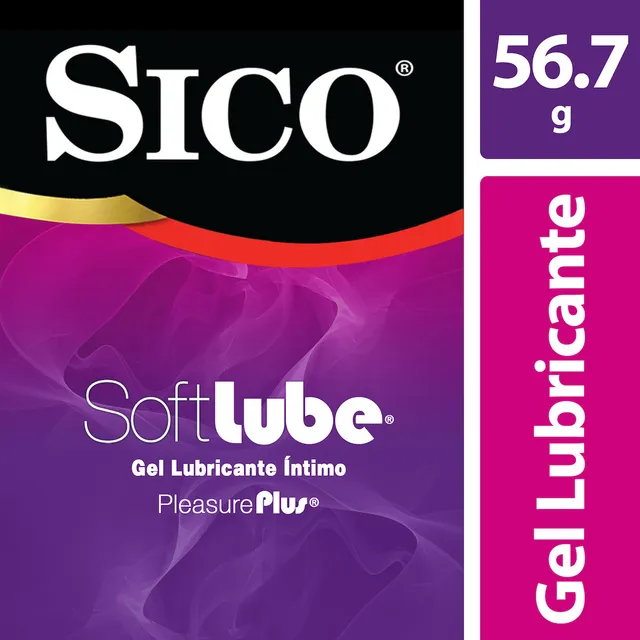 Lubricante Íntimo En Gel Sico Soft Lube Pleasure Plus 56.7g