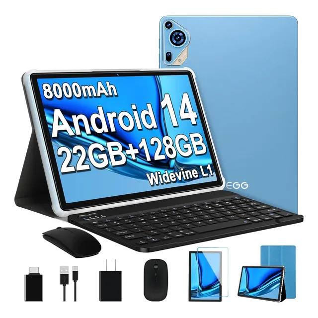 Android 14 Tablet 10.1'' 22gb + 128gb Wifi 5g 8000mah Gps