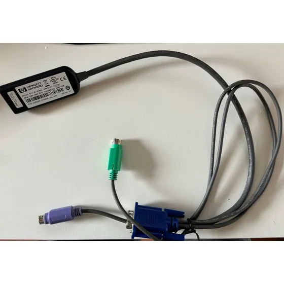 Hp 396632-001 Rj45 To Vga Ps/2 Kvm Ip Cat5 Interface Adapter
