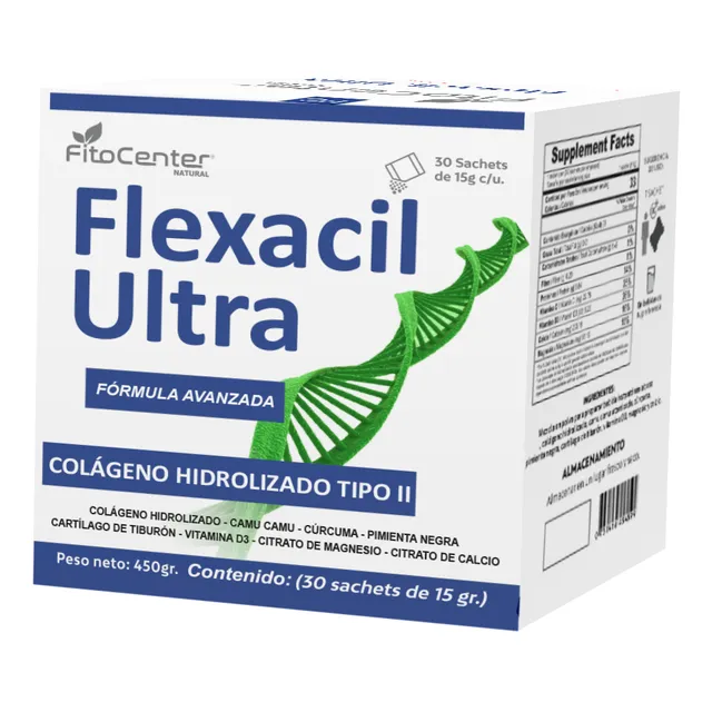Flexacil Ultra Fitocenter Formula Avanzada 30 Sachets 450gr