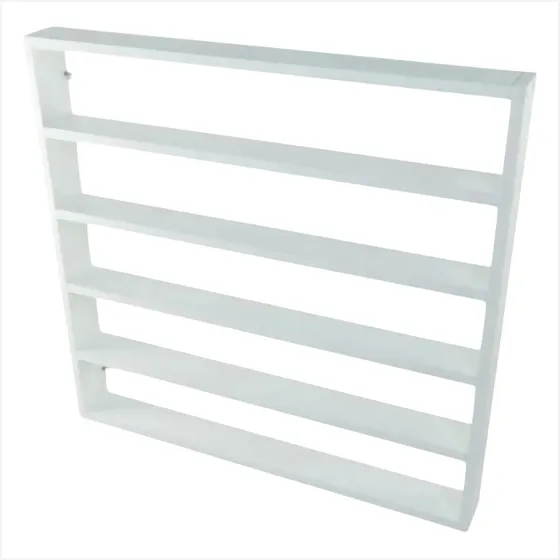 Espositor De Mdf Branco Para 300 Esmaltes De Unha Manicure Cor Nicho Expositor Branco