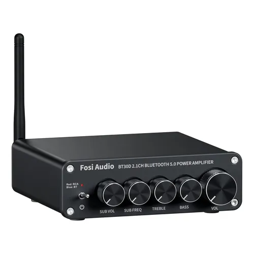 Dvd Amplificador De Áudio Estéreo Bluetooth Fosi Audio Mc101