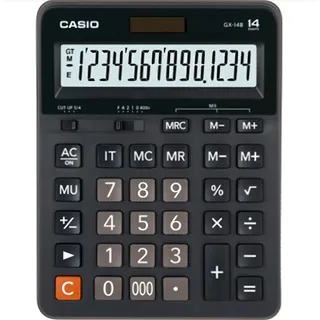 Calculadora Casio MH De 14 Dígitos - Mini Escritorio, Cálculos Porcentuales, Pantalla Grande
