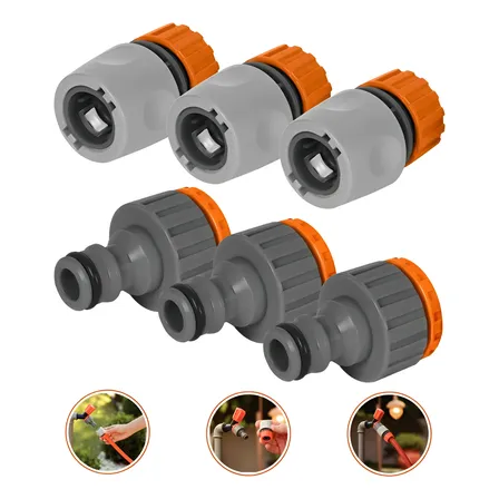 Kit 3 Adaptador Fêmea Torneira + 3 Engate Rápido Mangueira