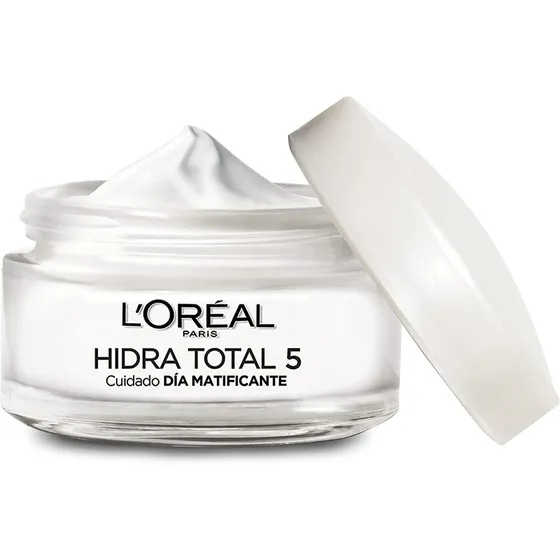 Crema Hidratante Matificante L'Oréal Paris Hidra-Total 5 día para todo tipo de piel de 50mL/48.5g 30+ años