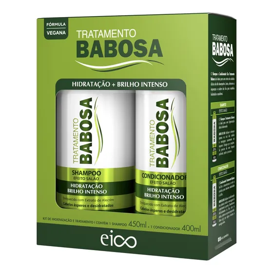 Eico Tratamento Babosa Shampoo 450ml + Condicionador 400ml