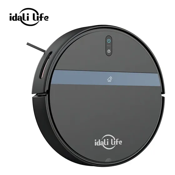 Robô Aspirador Idali Life DF-ILRO066 Preto com Aplicativo e Sensor Antiquedas