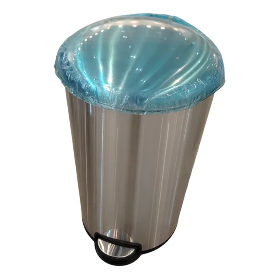 Papelera Metálica Redonda Con Pedal 12 Litros Basurero