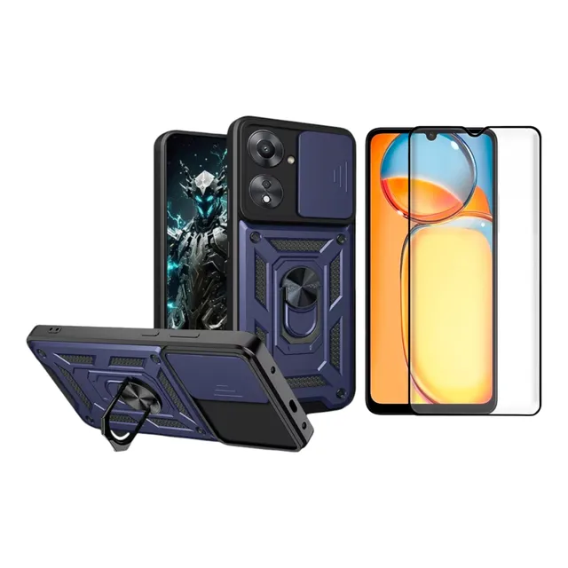 Funda Antigolpe + Vidrio Templado 9h Para Xiaomi Poco C65