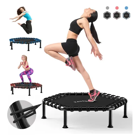 Jump Cama Elastica Academia Profissional Trampolim 250kg Preto