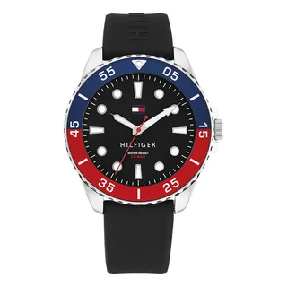 Relógio Tommy Hilfiger Masculino Borracha Preto 1792201