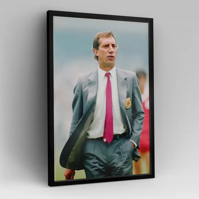 Cuadro Carlos Bilardo 40x30 Cm C/vidrio