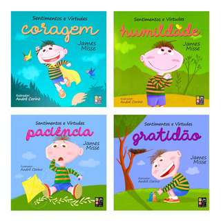 Kit Com 4 Livros Da Coleção Sentimentos E Virtudes Editora Pé Da Letra Kit Com 4 Livros Da Coleção Sentimentos E Virtudes Editora Pé Da Letra
