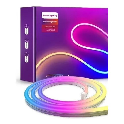 Tira Luces Led Rgb 5m Silicon Control Y Modo Música *itech 