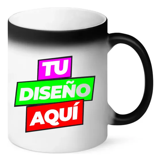 Taza Mágica Personalizada A Color 6 Piezas