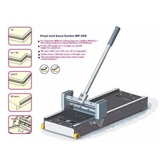 Mp 200 Cortador Pared Perfil Base Goma Vinilo